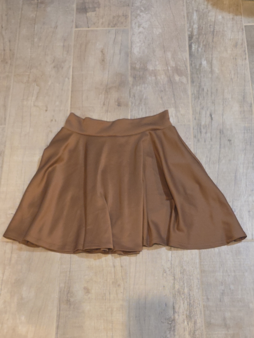 Women’s Brown Circle Flared Skirt